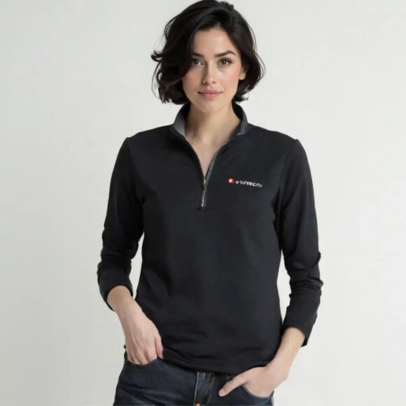 Nike Golf Women’s  Long Sleeve  Pullover Size Medium Black 1/4 Zip - Picture 1 of 6